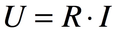 Formule de la tension électrique en fonction de la résistance et de l'intensité du courant