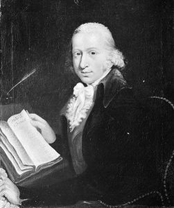 Portrait peinture du scientifique Lavoisier