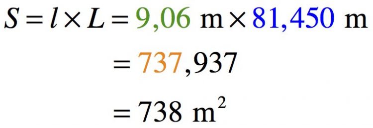 Calcul d'une surface avec un résultat à 3 chiffres significatifs