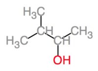 Formule semi-développée d'une molécule organique de 3-méthylbutan-2-ol