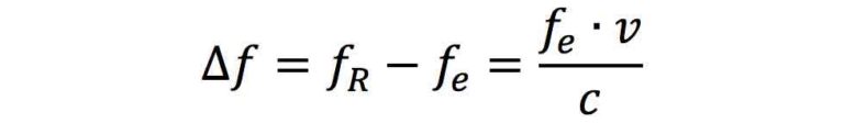 Formule du décalage Doppler