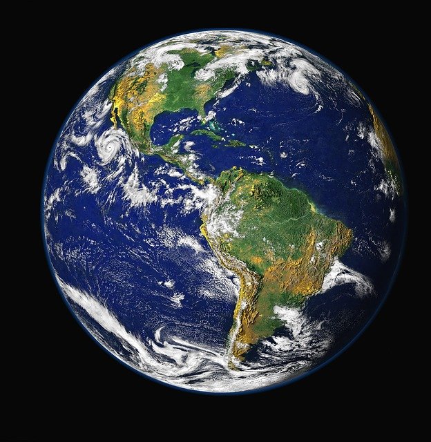 Vue de la planète Terre depuis l'espace