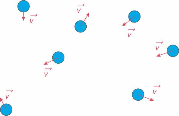 Particules avec leur vecteur vitesse associé